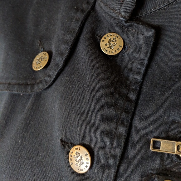 Sashimi Black Button Down Business Jacket - Picture 6 of 8